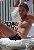 Yaya Kosikova nude in Topless sunbathing