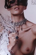 Anja Rubik nude in Vogue FR
