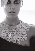 Anja Rubik nude in Vogue IT