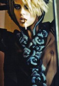 Anja Rubik nude in Vogue IT