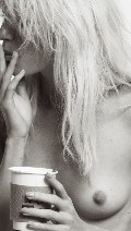 Caroline Winberg nude in topless photoshoot