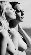 Elsa Hosk nude in topless photo shoot