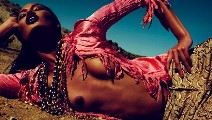Joan Smalls nude in Roberto Cavalli 40 Years 