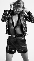 Sasha Pivovarova in Saint Laurent Resort