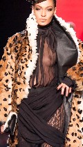 Joan Smalls in See through Runway Photo