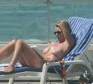 Sophie Davant nude in Topless sunbathing