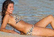 Imogen Thomas in bikini at the beach