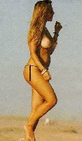 Julieta Camaño nude in Topless sunbathing