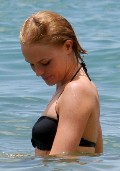Kate Bosworth in black bikini