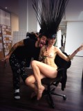 Edie Campbell nude in topless