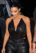 Kim Kardashian in see  through
