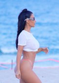 Kim Kardashian in see  through