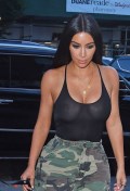 Kim Kardashian in see  through