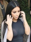 Kim Kardashian in see  through