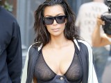 Kim Kardashian in see  through