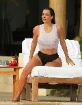 Kim Kardashian in see  through