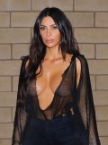 Kim Kardashian in see  through