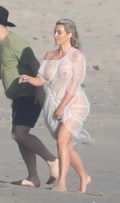 Kim Kardashian in see  through