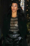 Kourtney Kardashian in see through