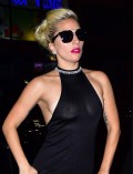 Lady GaGa in see  through