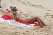 Laeticia Hallyday nude in topless