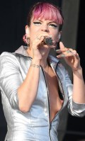 Lily Allen nude in Nip slip