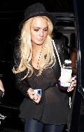 Lindsay Lohan in see  through