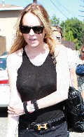 Lindsay Lohan in see through