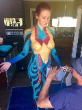 Maitland Ward nude in body paint