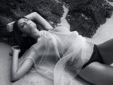 Michelle McNamee nude in topless photo shoot
