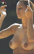 Michelle Hunziker nude in Topless sunbathing