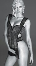 Miley Cyrus nude in W