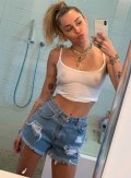 Miley Cyrus in see  through