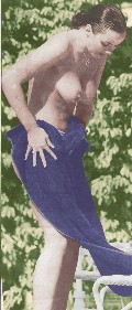 Martine McCutcheon nude in topless at the beach