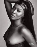 Naomi Campbell nude in LUI