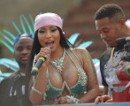 Nicki Minaj in Nip slip