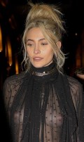 Paris Jackson in see  through
