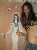 Tallulah Morton nude in body paint