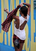Precious Muir nude in upskirt