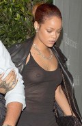Rihanna in see  through