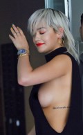 Rita Ora nude in Nip slip