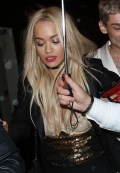 Rita Ora nude in see  through