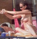 Samantha Robson nude in Topless sunbathing