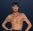 Shalom Harlow in see  through
