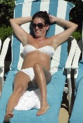 Sheree Murphy in white bikini