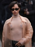 Taylor Russell in see  through