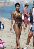 Teyana Taylor in see  through