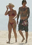 Pink in pink bikini