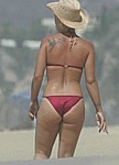 Pink in pink bikini