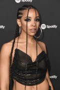 Tinashe Kachingwe in see through